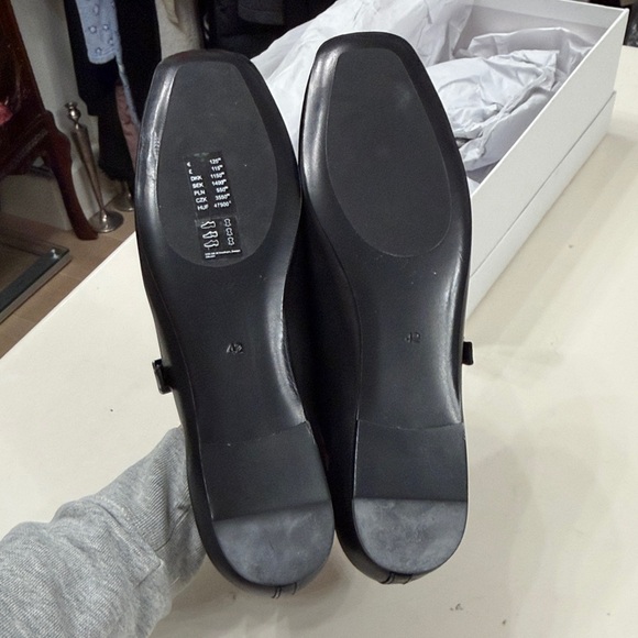 COS Black Leather Buckle Flats - Picture 7 of 14